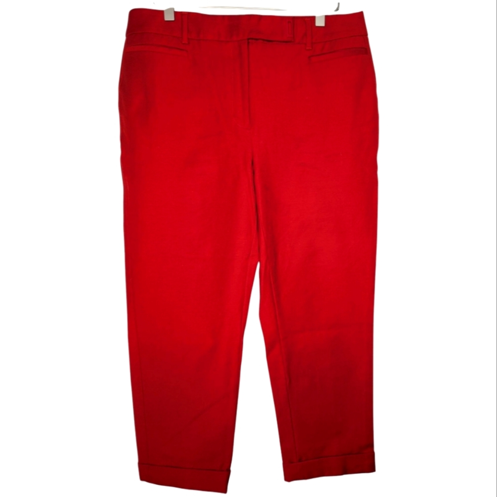 WHBM Slim Crop Ankle Pant Red Size 8